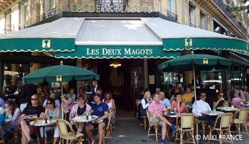 20世紀の文学の中心にあったカフェ：Café de Flore, Les deux Magots